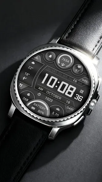 ZKin Watch Face Extremely Gray screenshot 6