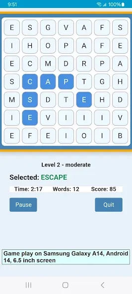 Word Construct Solitaire screenshot 3