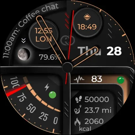 Digital Watch Face CUE101 screenshot 11