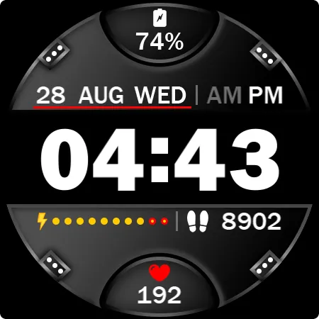 Digital Watch Face Key 015 screenshot 27