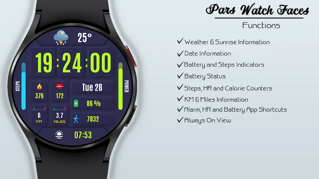 Renna Digital Watch Face screenshot 5