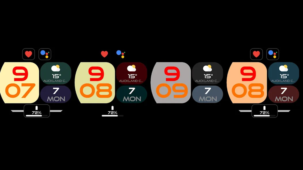 Night ver 40 - watch face screenshot 16