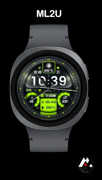 ML2U 364b Hybrid Watch Face screenshot 1