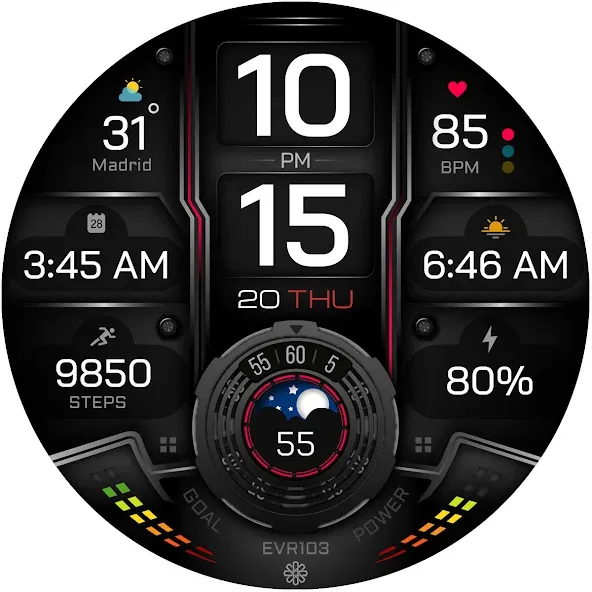 EVR103 Digital Watch Face screenshot 29