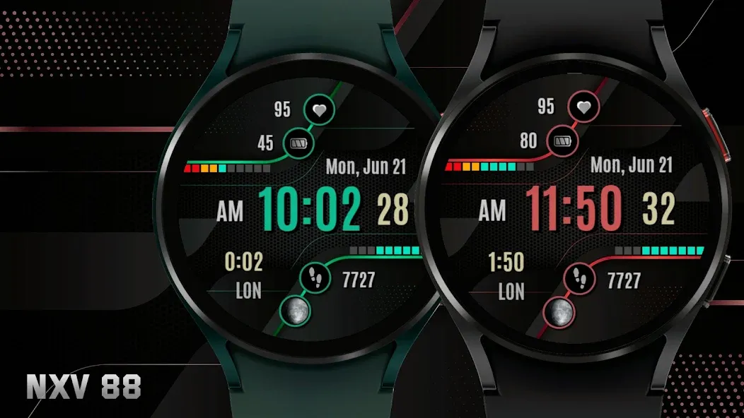 NXV88 Digital Watch Face screenshot 5