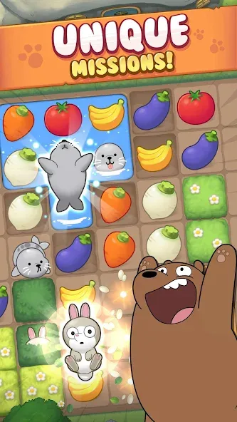 We Bare Bears Match3 Repairs screenshot 2