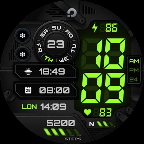 PRADO X115 Digital Watch Face screenshot 11