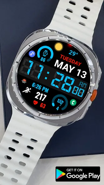 Big Bold Digital WearOS NTV584 screenshot 9