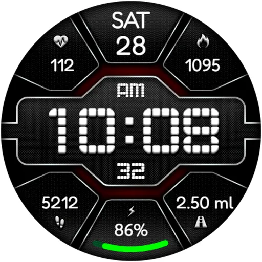 Digital Pulse URX12 Watch face screenshot 15
