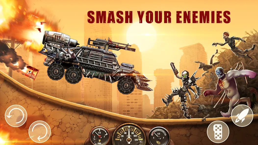 Zombie Hill Racing: Earn Climb screenshot 3