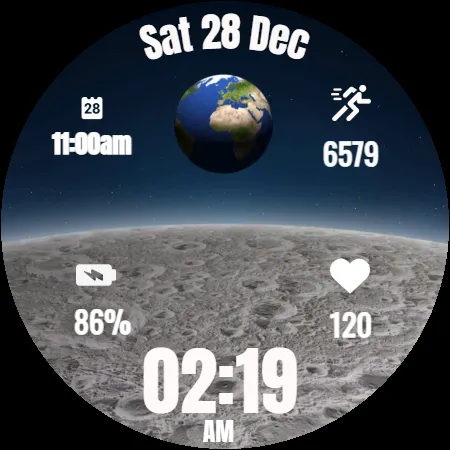 Earthrise Watch Face screenshot 34