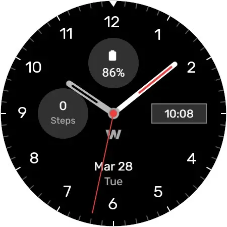 WES2 - Casual Watch Face screenshot 1