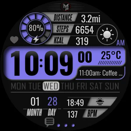 SEASONS - Digital Watch Face screenshot 13