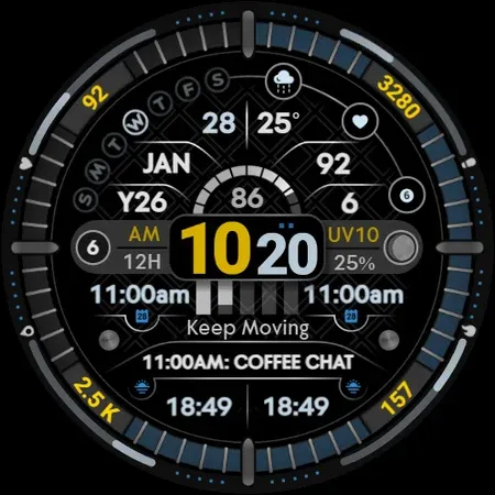 Digital Watch Face Infowatch 2 screenshot 15