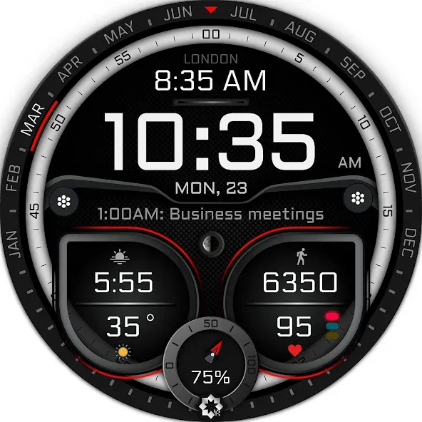 H380 Hybrid Watch Face screenshot 29