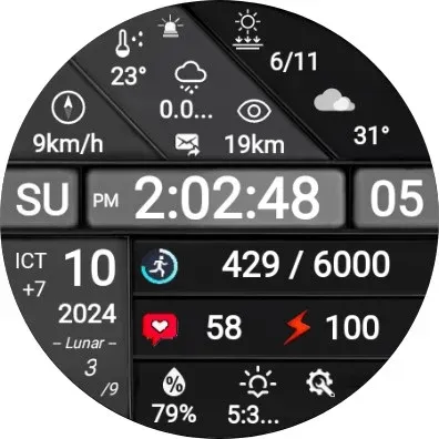 N-SPORT711 MultiNews WatchFace screenshot 9
