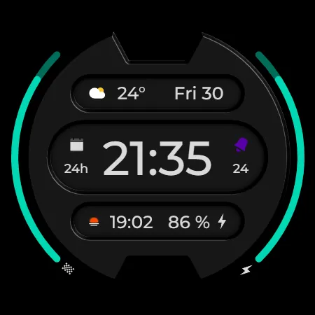 DADAM56: Digital Watch Face screenshot 21