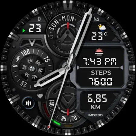 MD330 Analog Watch Face screenshot 8