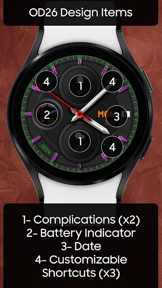 OD26 Analog Watch Face screenshot 21