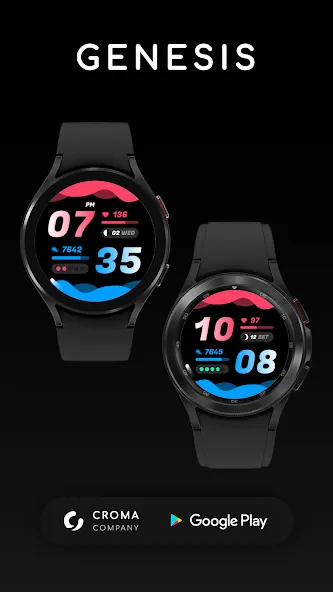 Genesis watch face Wear OS screenshot 2