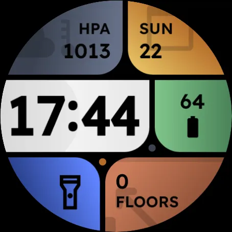 Colorful blocks: Watch Face screenshot 10