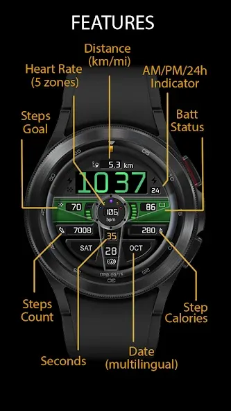 ORB-08 - The Driver WatchFace screenshot 2