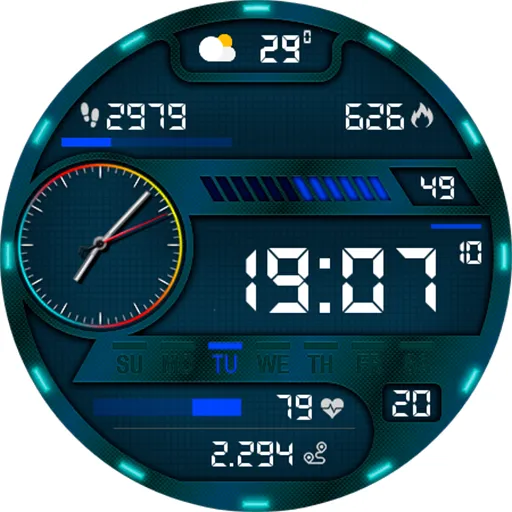 Digital Pirun Watch Face screenshot 15