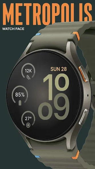 Metropolis Watch Face screenshot 4