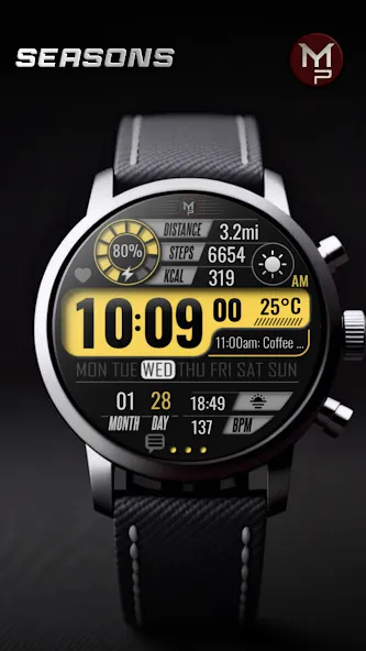SEASONS - Digital Watch Face screenshot 4