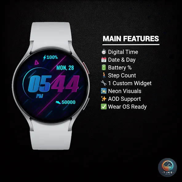 Pixel Beam Watch Face screenshot 2