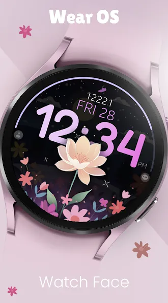 Flower Steps watch face screenshot 7