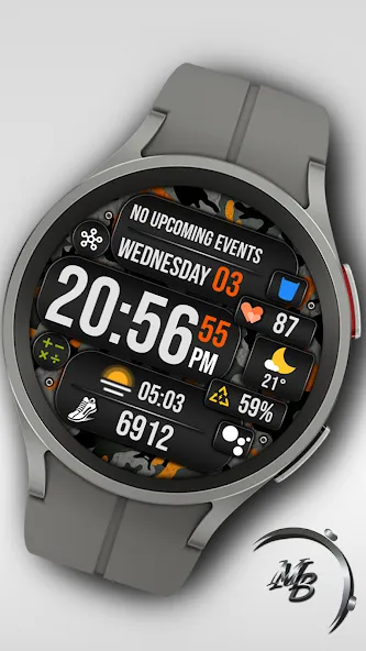 Digital Watch Face MB368 screenshot 2