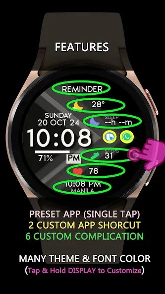 Digital Dashboard Watch Face screenshot 5