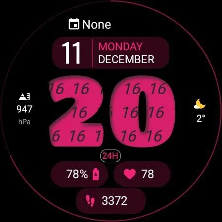 Dens BigHours Watch Face screenshot 5
