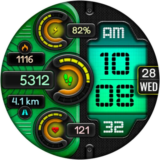 Digital DUBAS URX22 Watch face screenshot 15