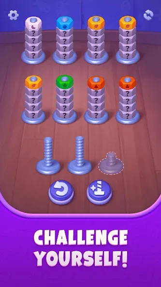 Nuts UP! Bolts Sort Puzzle screenshot 3
