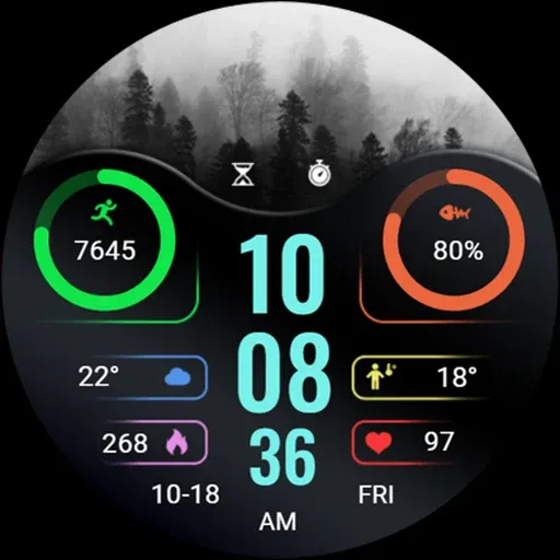 ZKin WatchFace Elegant Weather screenshot 7