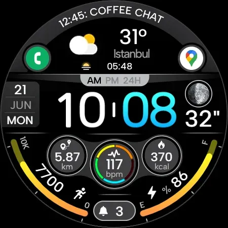 Digi Dash Clock - Watch Face screenshot 30