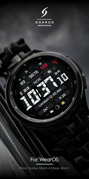 SH057 Watch Face, WearOS watch screenshot 5