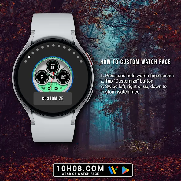 Watch face 10h08.com #117 screenshot 7