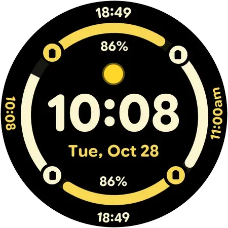 Digital Rings 2 - Watch face screenshot 9