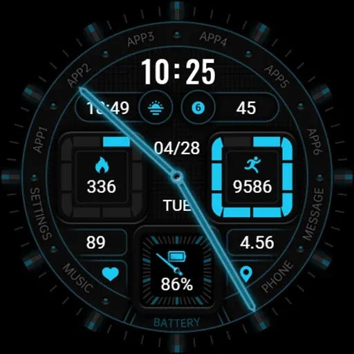 Fluorescence Clock ZKin Watch screenshot 43