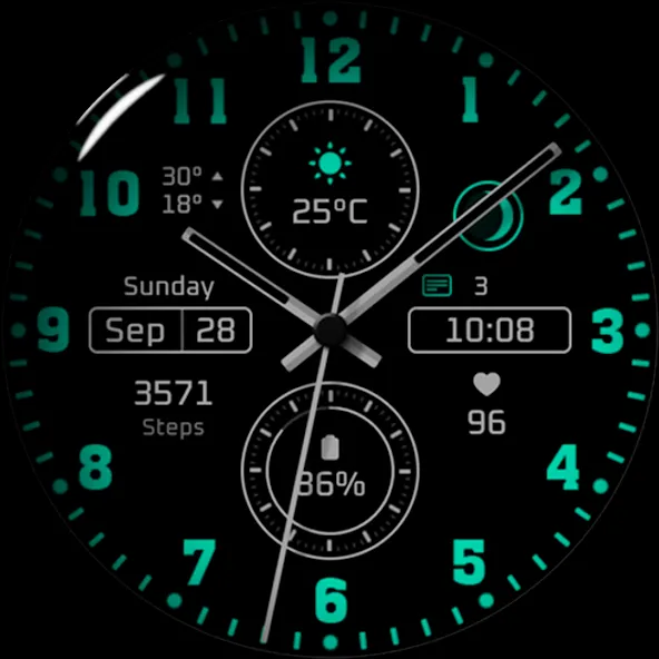 Watch face 10h08.com #76 screenshot 27