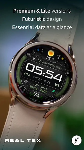 RealTex Premium Watch Face screenshot 2