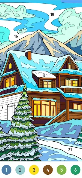 Christmas Winter Coloring Book screenshot 3