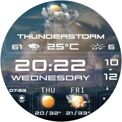 N-SPORT 758 Watch Face Wear OS screenshot 14