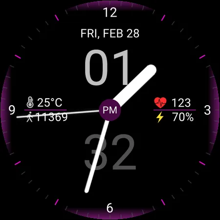 Hybrid Vision Watch Face screenshot 11