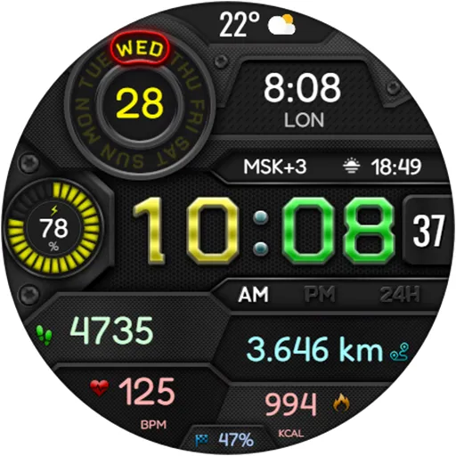 DIGI VIDAMOL WS25 Watch face screenshot 19