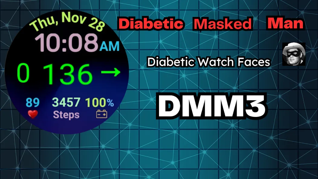 DMM3 Diabetic Watch Face XXL screenshot 17