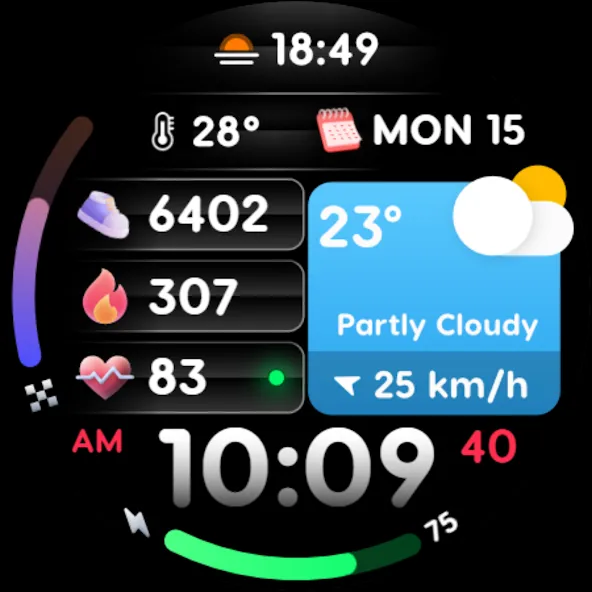 PRADO 70 Digital Watch Face screenshot 8